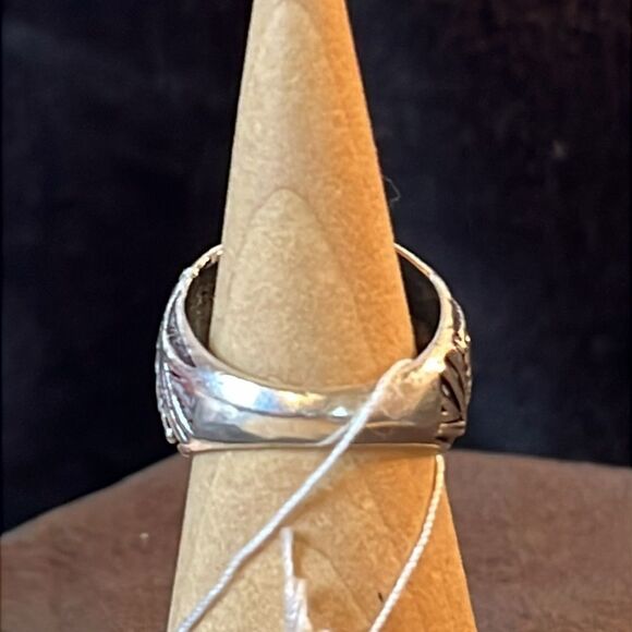 Artisan Made Malachite Ring in 925 Sterling Silver 8.5 - Picture 4 of 10